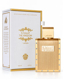The Kingdom Men Eau de Parfum de Lattafa – frasco con caja