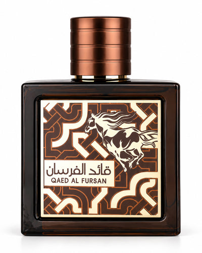 Qaed Al Fursan Untamed Eau de Parfum de Lattafa – frasco de frente