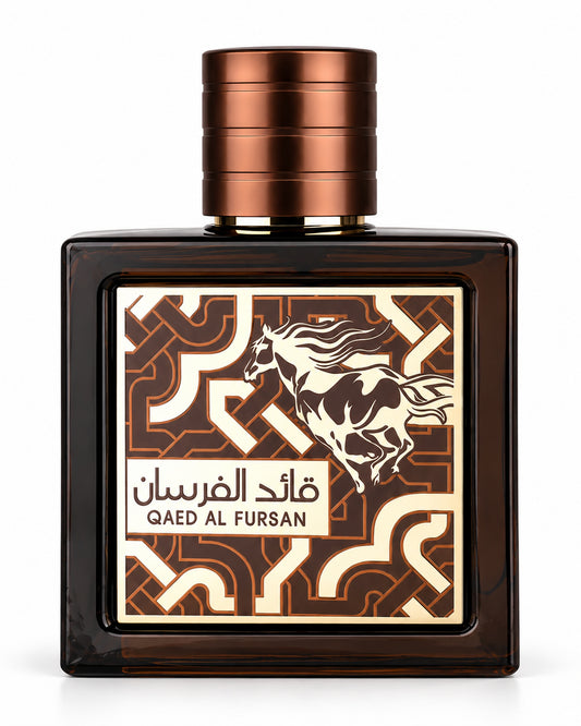 Qaed Al Fursan Untamed Eau de Parfum de Lattafa – frasco de frente