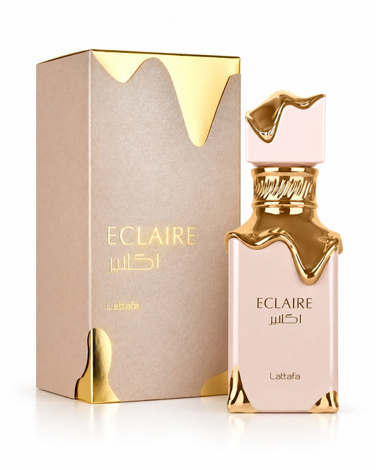 Eclaire Eau de Parfum de Lattafa – frasco con caja