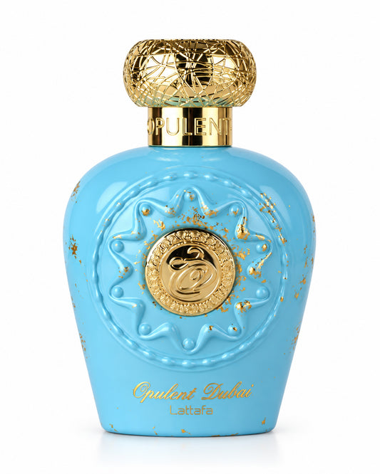Opulent Dubai Eau de Parfum de Lattafa – frasco de frente