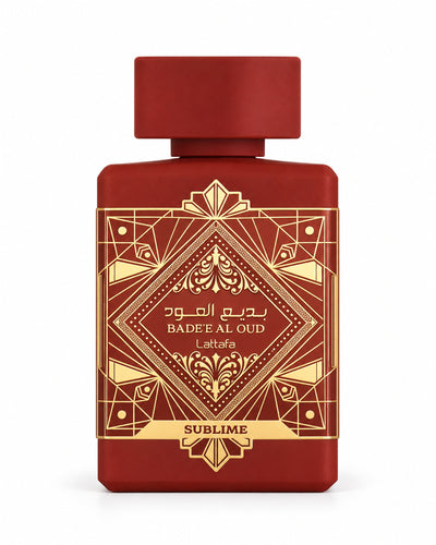 Badee Al Oud Sublime Eau de Parfum de Lattafa – frasco de frente