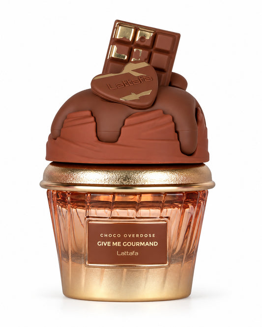 Choco Overdose Eau de Parfum de Lattafa – frasco de frente