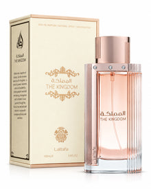 The Kingdom for Women Eau de Parfum de Lattafa – frasco con caja