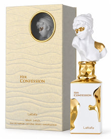 Her Confession Eau de Parfum de Lattafa – frasco con caja