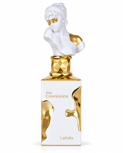 Her Confession Eau de Parfum de Lattafa – frasco de frente