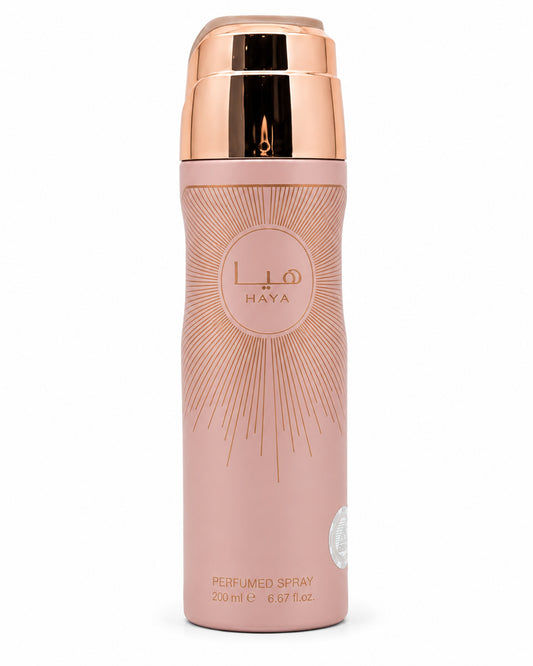 Haya Body Spray de Lattafa – frasco de frente