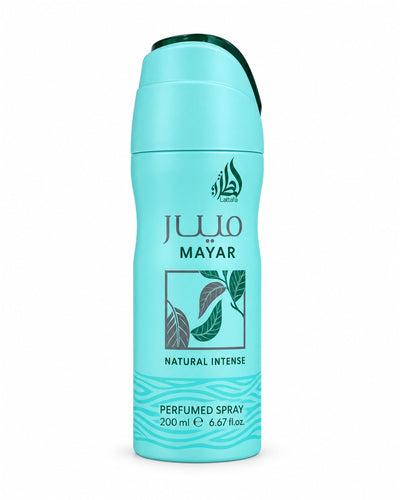 Mayar Natural Intense Body Spray de Lattafa – frasco de frente