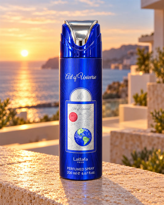 Art of Universe Body Spray de Lattafa – ambientación