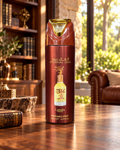 Eternal Oud Body Spray de Lattafa – ambientación
