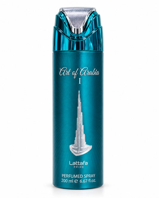 Art of Arabia I Body Spray de Lattafa – frasco de frente