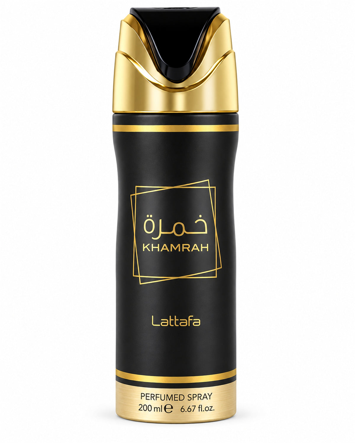 Khamrah Body Spray de Lattafa – frasco de frente