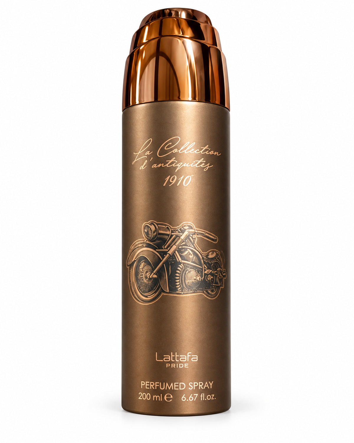La Collection d'Antiquités 1910 Body Spray de Lattafa – frasco de frente