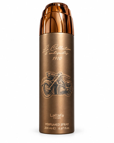 La Collection d'Antiquités 1910 Body Spray de Lattafa – frasco de frente