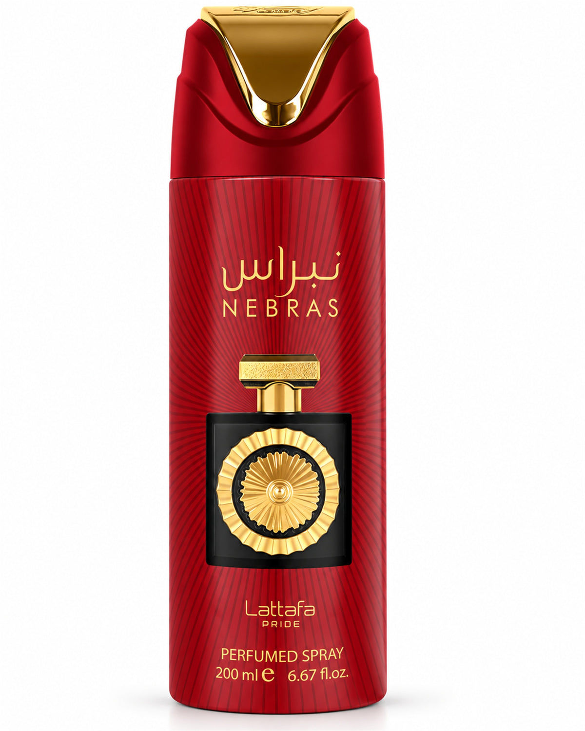 Nebras Body Spray de Lattafa – frasco de frente