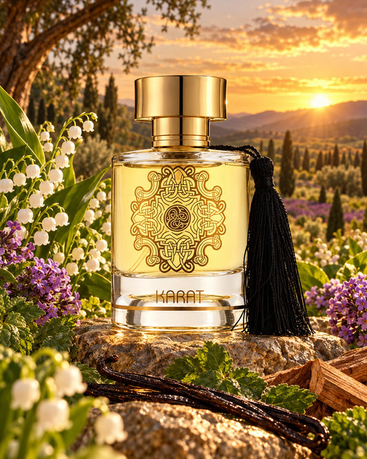 Karat Eau de Parfum de Maison Alhambra – paisaje inspirado en sus notas