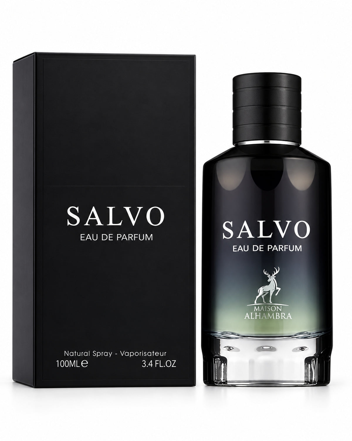 Salvo Men Eau de Parfum de Maison Alhambra – frasco con caja