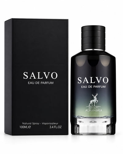 Salvo Men Eau de Parfum de Maison Alhambra – frasco con caja