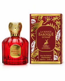 La Rouge Baroque Extreme Eau de Parfum de Maison Alhambra – frasco con caja