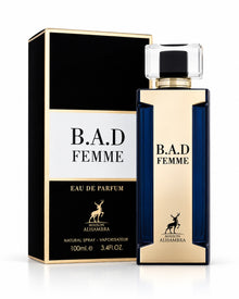B.A.D. Femme Eau de Parfum de Maison Alhambra – frasco con caja