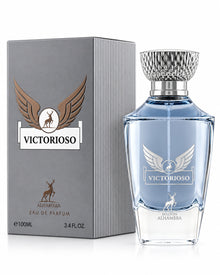 Victorioso Eau de Parfum de Maison Alhambra – frasco con caja