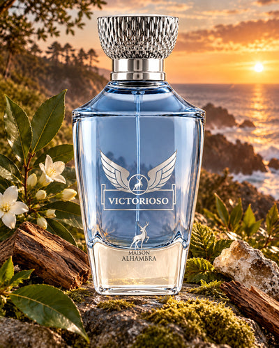 Victorioso Eau de Parfum de Maison Alhambra – paisaje inspirado en sus notas