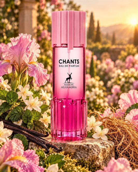 Chants Body Mist de Maison Alhambra – paisaje inspirado en sus notas