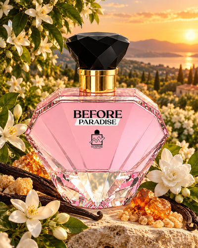 Before Paradise Eau de Parfum de Milestone – paisaje inspirado en sus notas