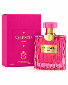 Valencia Pink Eau de Parfum de Milestone – frasco con caja