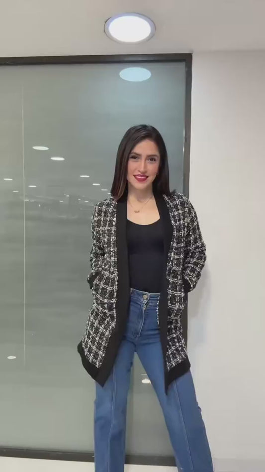 Abrigo Tweed Cuadros – video
