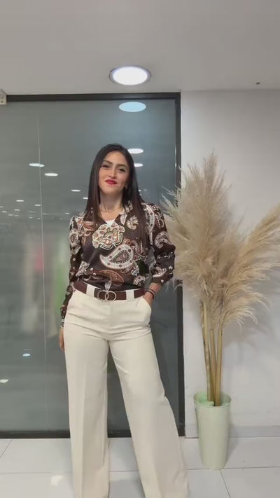Pantalón Palazzo Tiro Alto – video