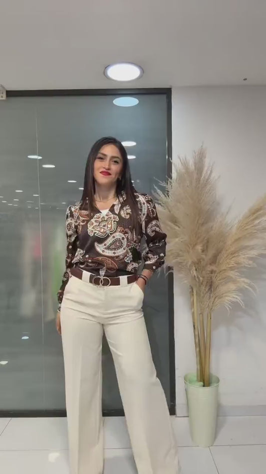 Pantalón Palazzo Tiro Alto – video