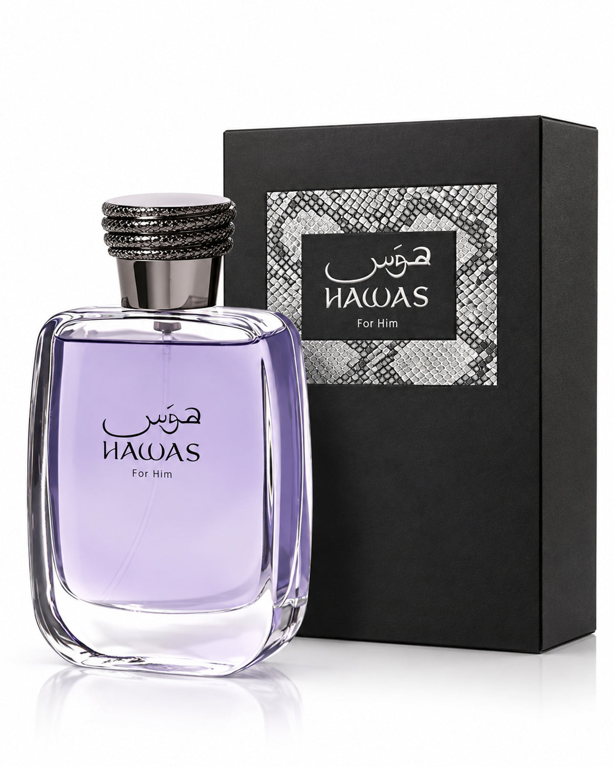 Hawas For Him Eau de Parfum de Rasasi – frasco con caja