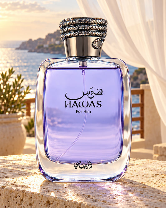 Hawas For Him Eau de Parfum de Rasasi – ambientación