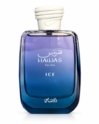 Hawas Ice Eau de Parfum de Rasasi – frasco de frente
