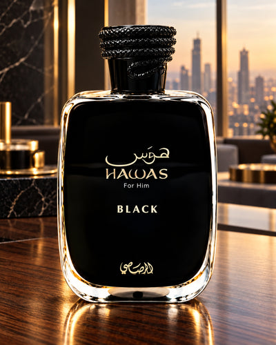 Hawas Black Eau de Parfum de Rasasi – ambientación