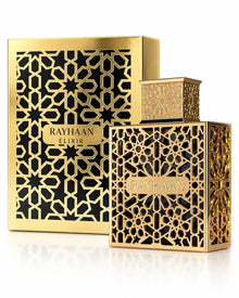 Elixir Eau de Parfum de Rayhaan – frasco con caja