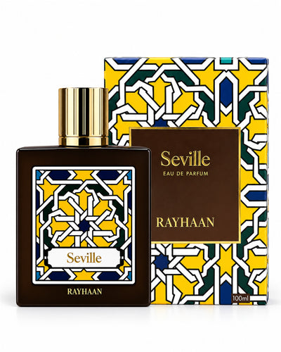 Seville Eau de Parfum de Rayhaan – frasco con caja