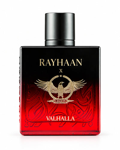 Valhalla Eau de Parfum de Rayhaan – frasco de frente